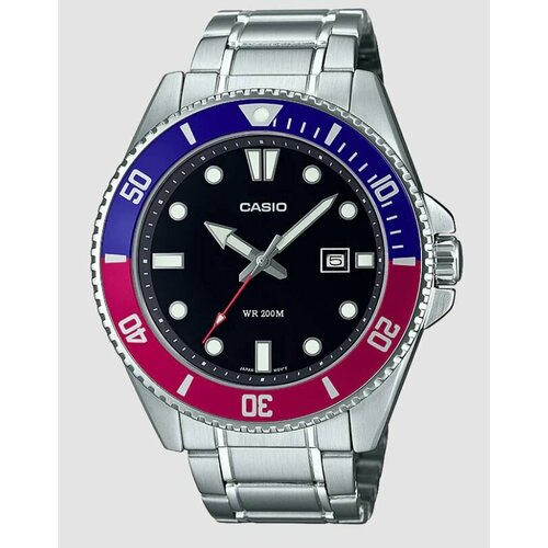 фото Наручные часы casio mdv-107d, бордовый, синий