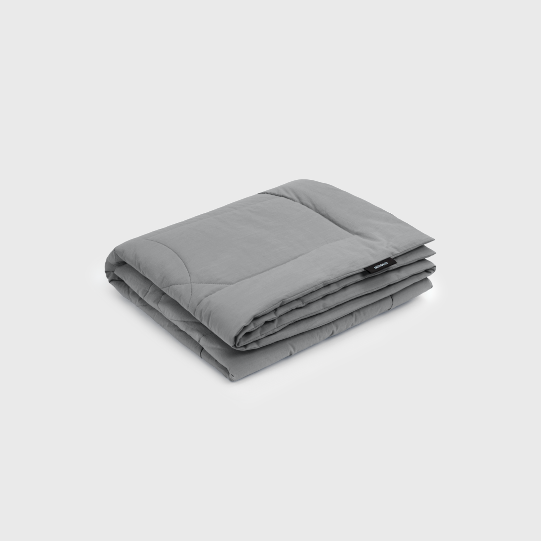 Одеяло MORФEUS - «YURA 1.5» из вареного хлопка - Серый - фотография № 1