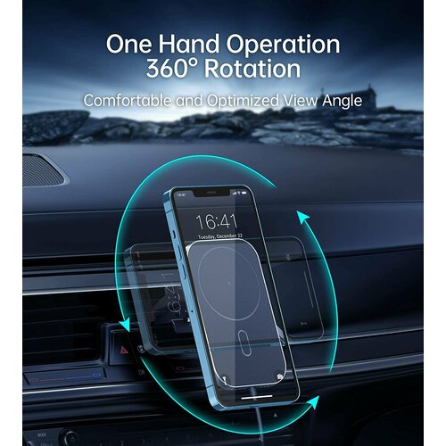 Автомобильный держатель с беспроводной зарядкой CHOETECH Magsafe Car Mount