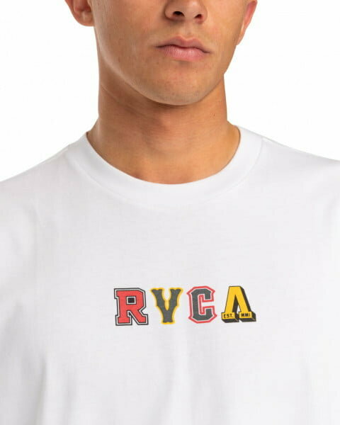 Футболка RVCA, размер XXL, белый