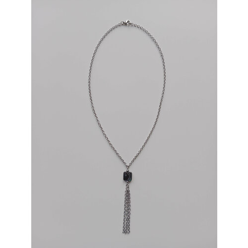 Колье Академия Важности, ракушка, длина 51 см, серебряный, синий