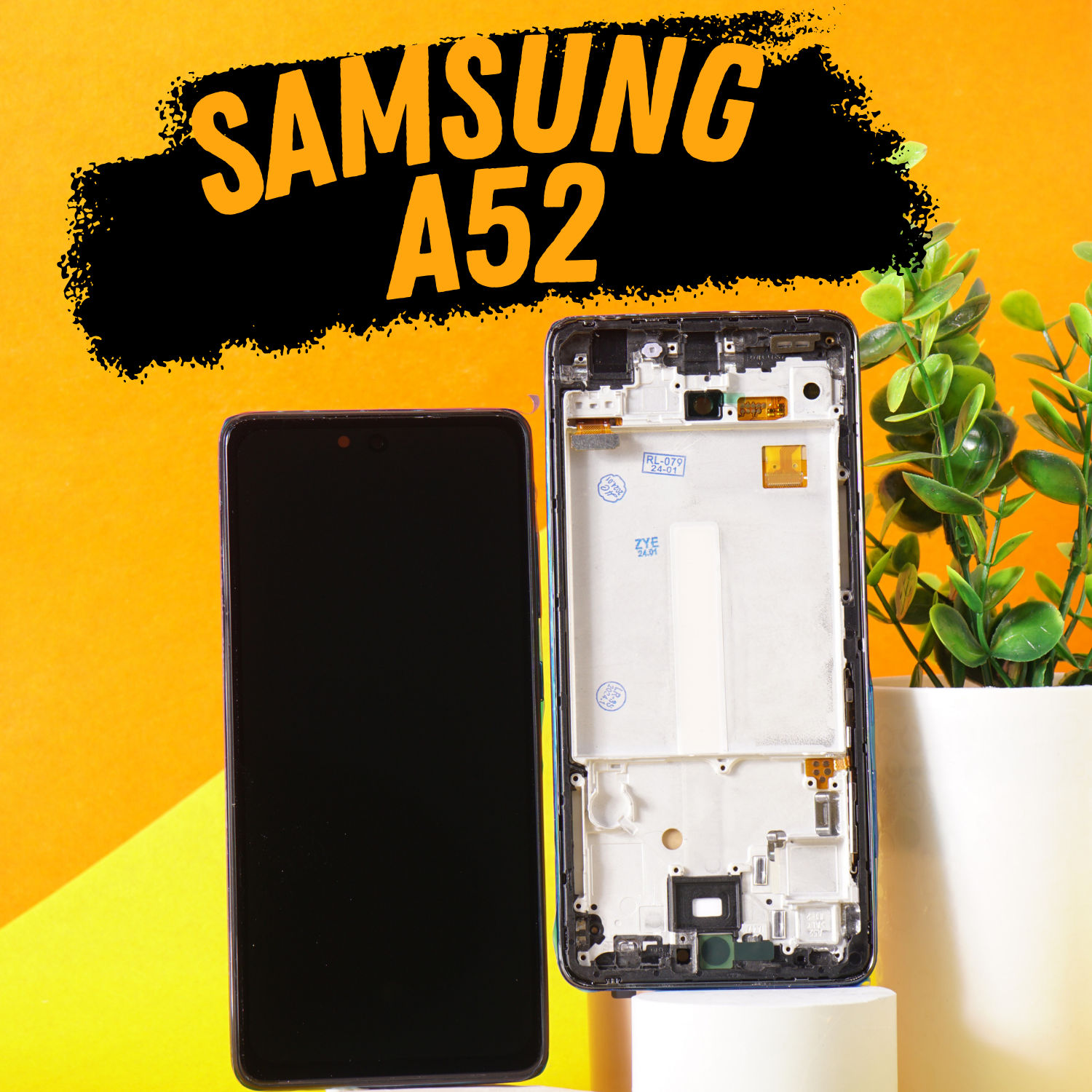 Дисплейный модуль Samsung А52 A525 оригинал в рамке