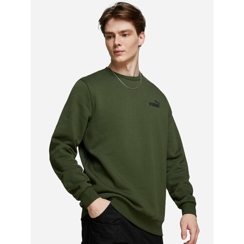 толстовка nike logo crew neck sweatshirt black черный Свитшот спортивный PUMA, размер M, зеленый