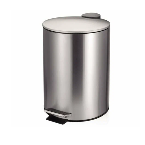 Ведро с педалью My Space SW6876M-5L с плавным опусканием крышки, объем 5л, хром, d20.3хH27 см