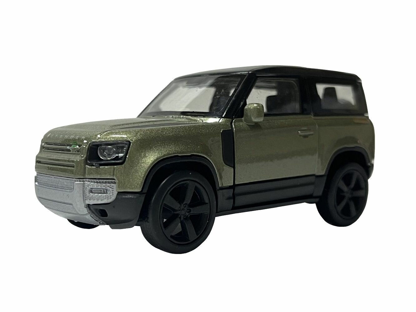 Модель машины 1:38 Land Rover Defender 2020 золотистый Welly