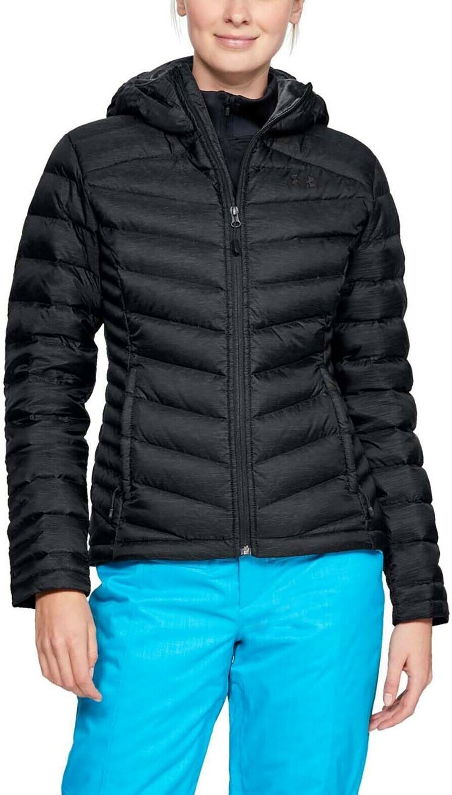 фото Пуховик Under Armour Down Sweater Hooded Black / Black / Charcoal, XS для женщин