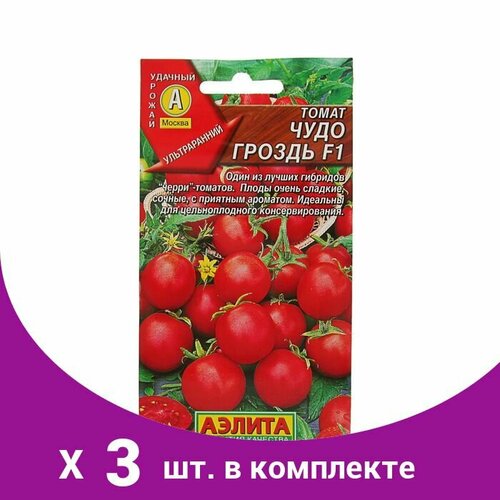 Семена Томат 'Чудо гроздь' F1, ультраранний, 0,05 г (3 шт)