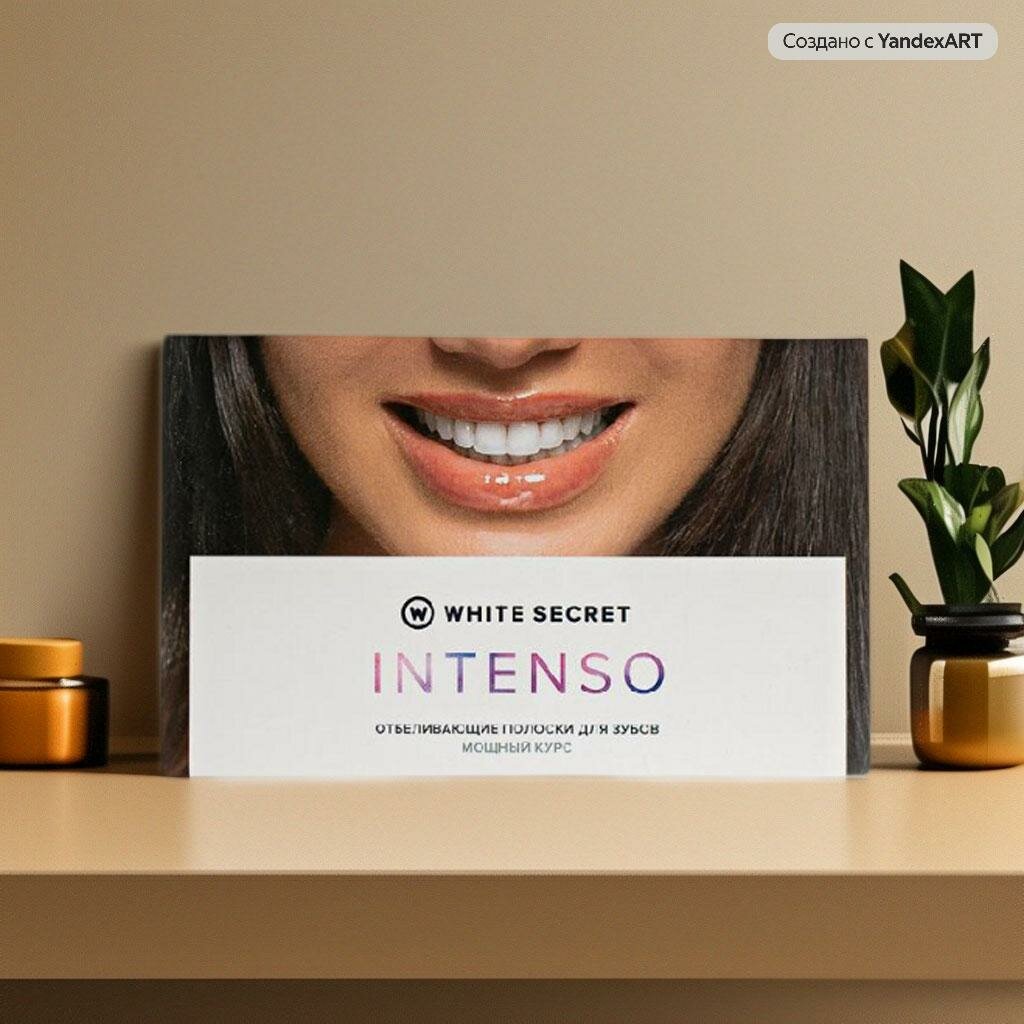 Отбеливающие полоски для зубов White Secret Intenso