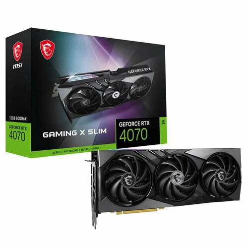 Видеокарта MSI RTX 4070 Super Gaming Slim 9749000₽