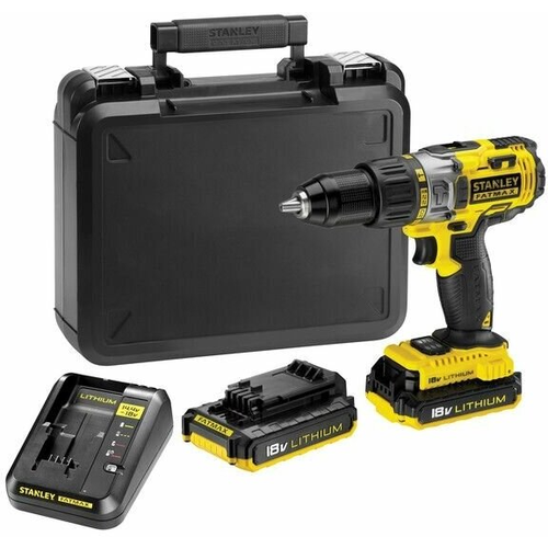 Аккумуляторная ударная дрель-шуруповерт Stanley Fatmax FMC625D2 кейс 18В Li-ion 20990₽