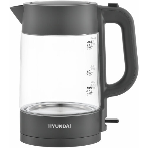 Чайник электрический Hyundai HYK-G7707 17л 2200Вт графит корпус стекло 1970₽