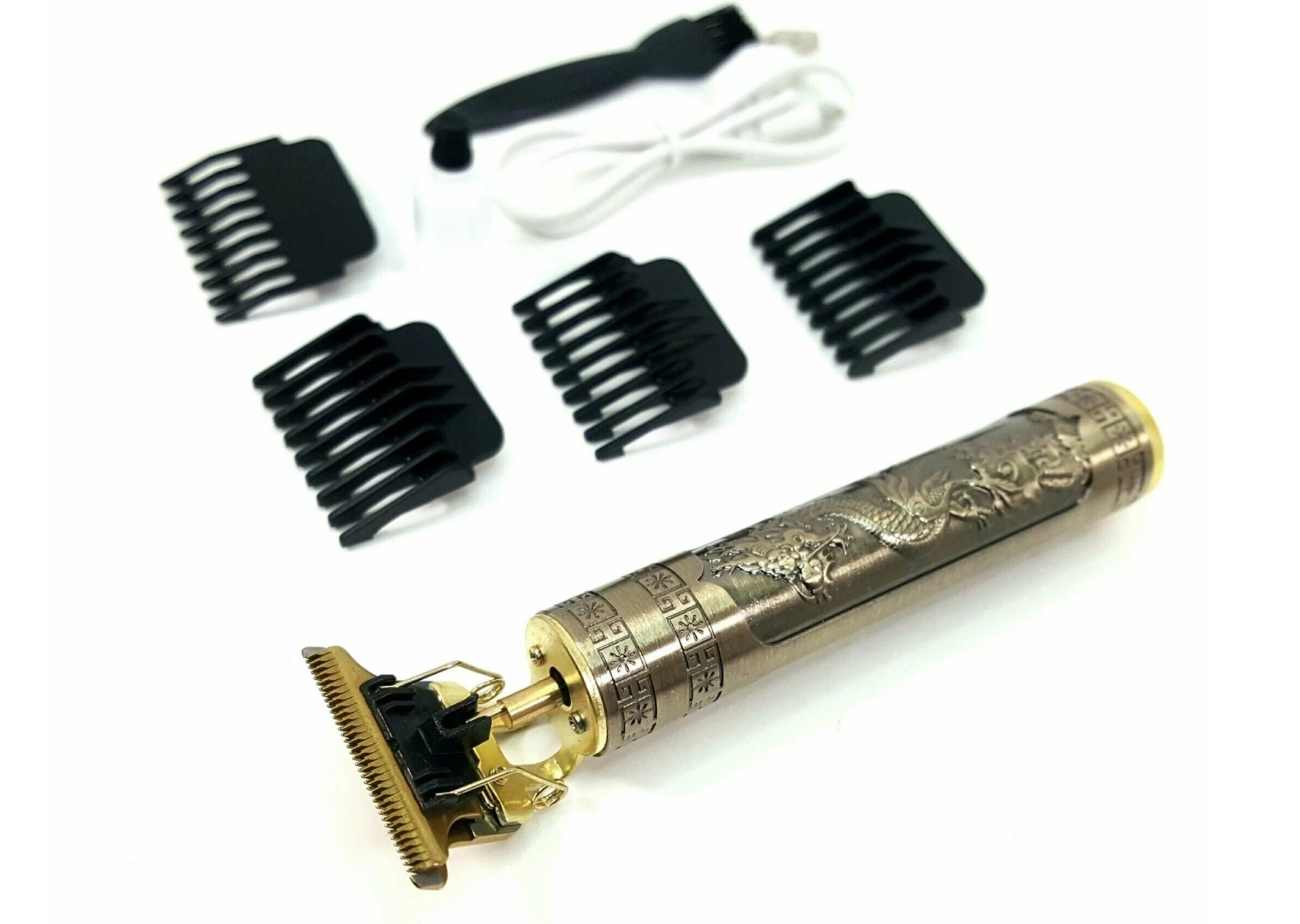 Триммер для бороды и усов HAIR CLIPPER DRAGON / Машинка для стрижки волос и окантовки - фотография № 1