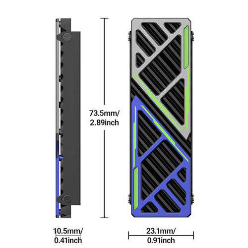 Охлаждающий жилет GMTA для SSD 2 части черный 609₽