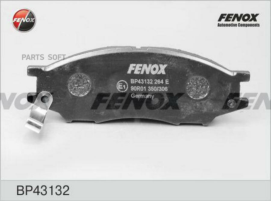 FENOX BP43132 Колодки тормозные дисковые, комплект Nissan Almera Classic (B10) 06-, Cube 98-02, Sunny 00-03, передние