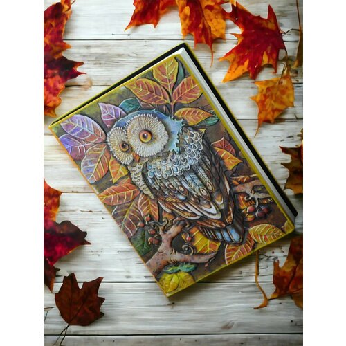 Блокнот 3D обложка - Сова А5