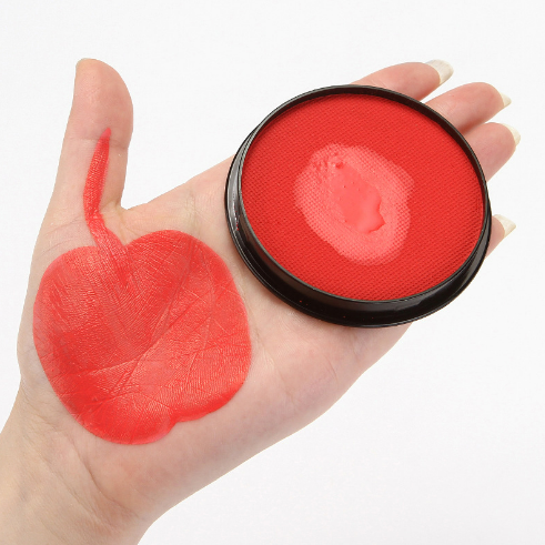 Аквагрим в шайбе 30 цветов, 30 грамм оранжево-красный