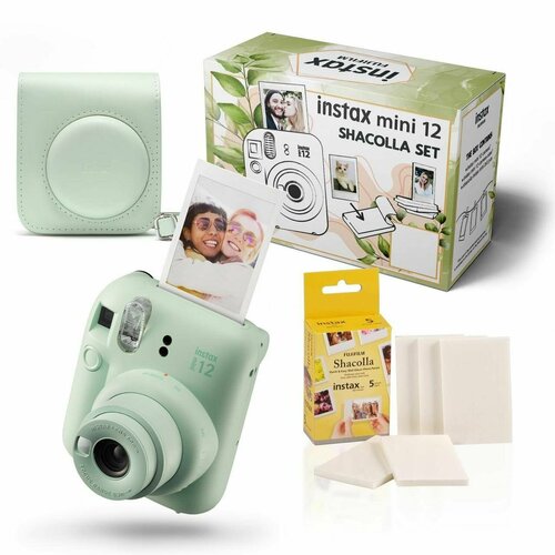 Моментальная фотокамера Fujifilm Instax Mini 12 Shacolla Set Green 18900₽