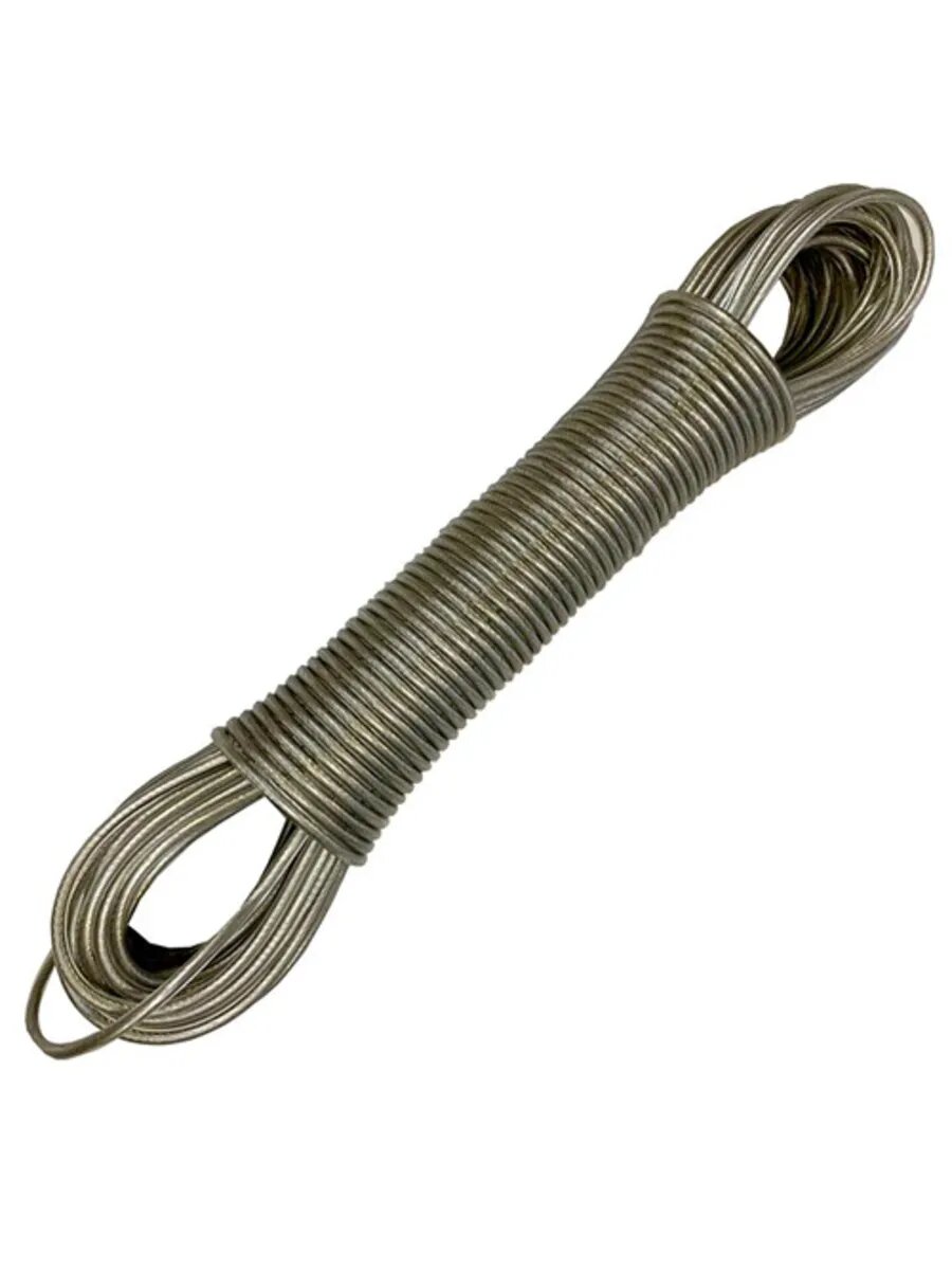 Шнур бельевой металл 20 м, суперпрочный