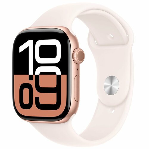 Умные часы Apple Watch Series 10 GPS 46mm Rose Gold Aluminium Case with Light Blush Sport Band - SM 63990₽