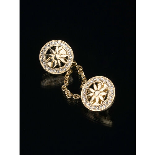 Зажим для кардигана БлагоДарина, 1 шт., золотой