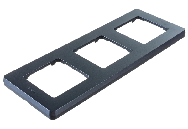 Рамка 3 поста INSPIRIA антрацит — фото 1