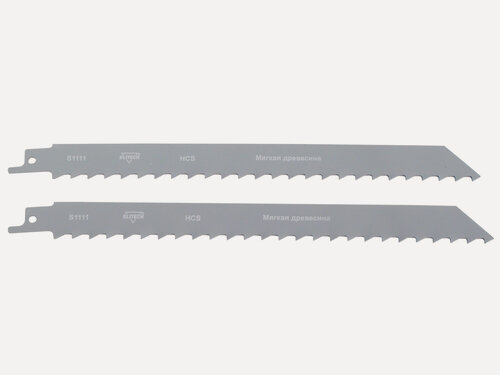 Изображение товара Полотно для сабельной пилы ELITECH 2 шт HCS 210мм