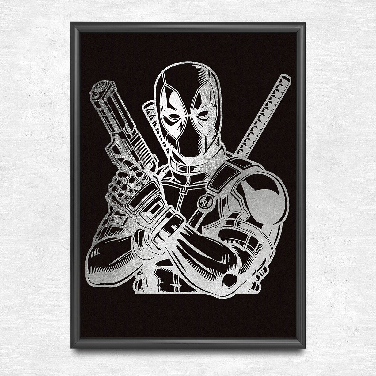 Постер Дедпул / плакат для интерьера Deadpool. Марвел, Marvel, комиксы, фильмы, Дэдпул