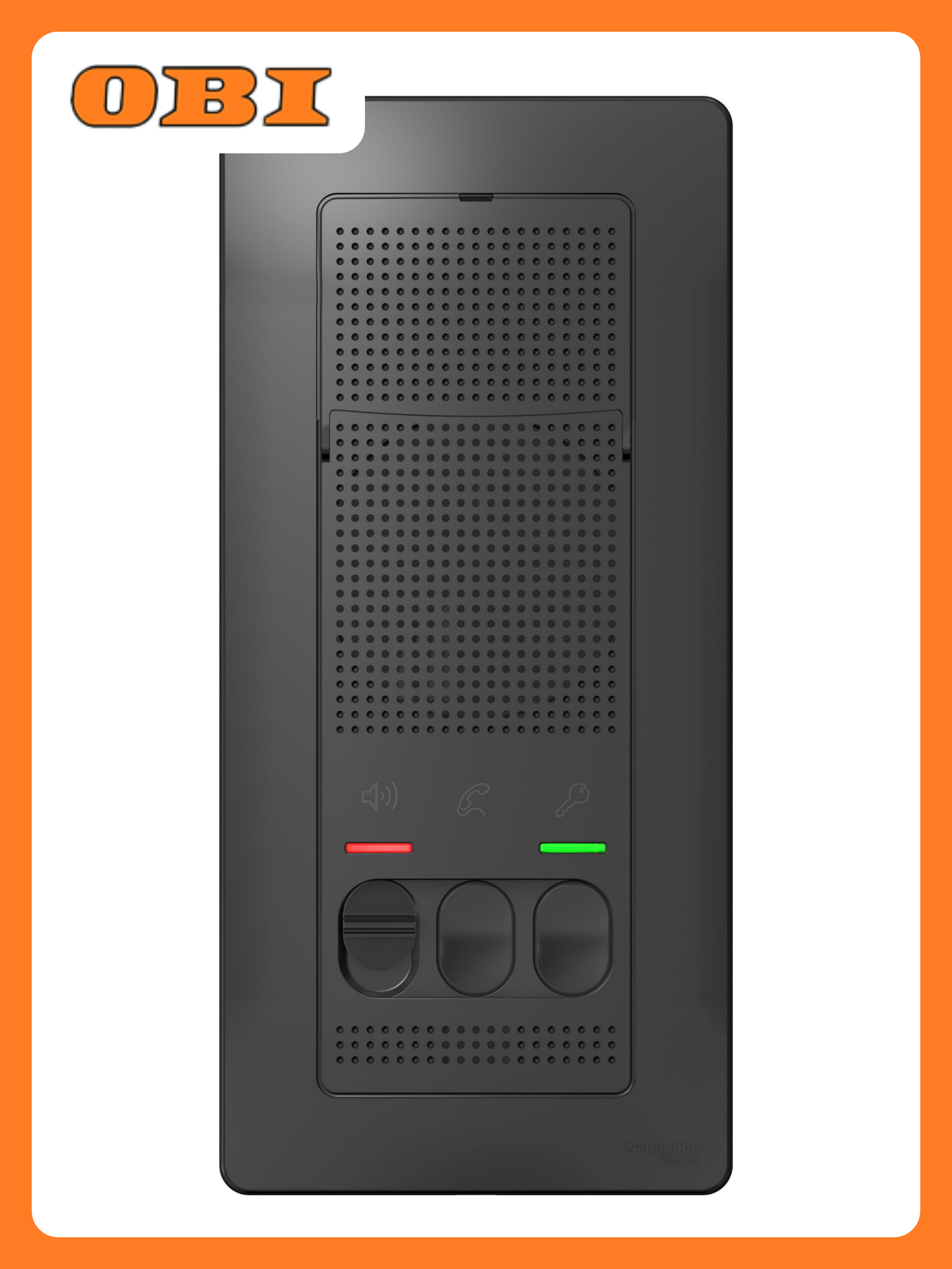 Вызывная панель Systeme Electric Blanca пластик 3 клавиши черная