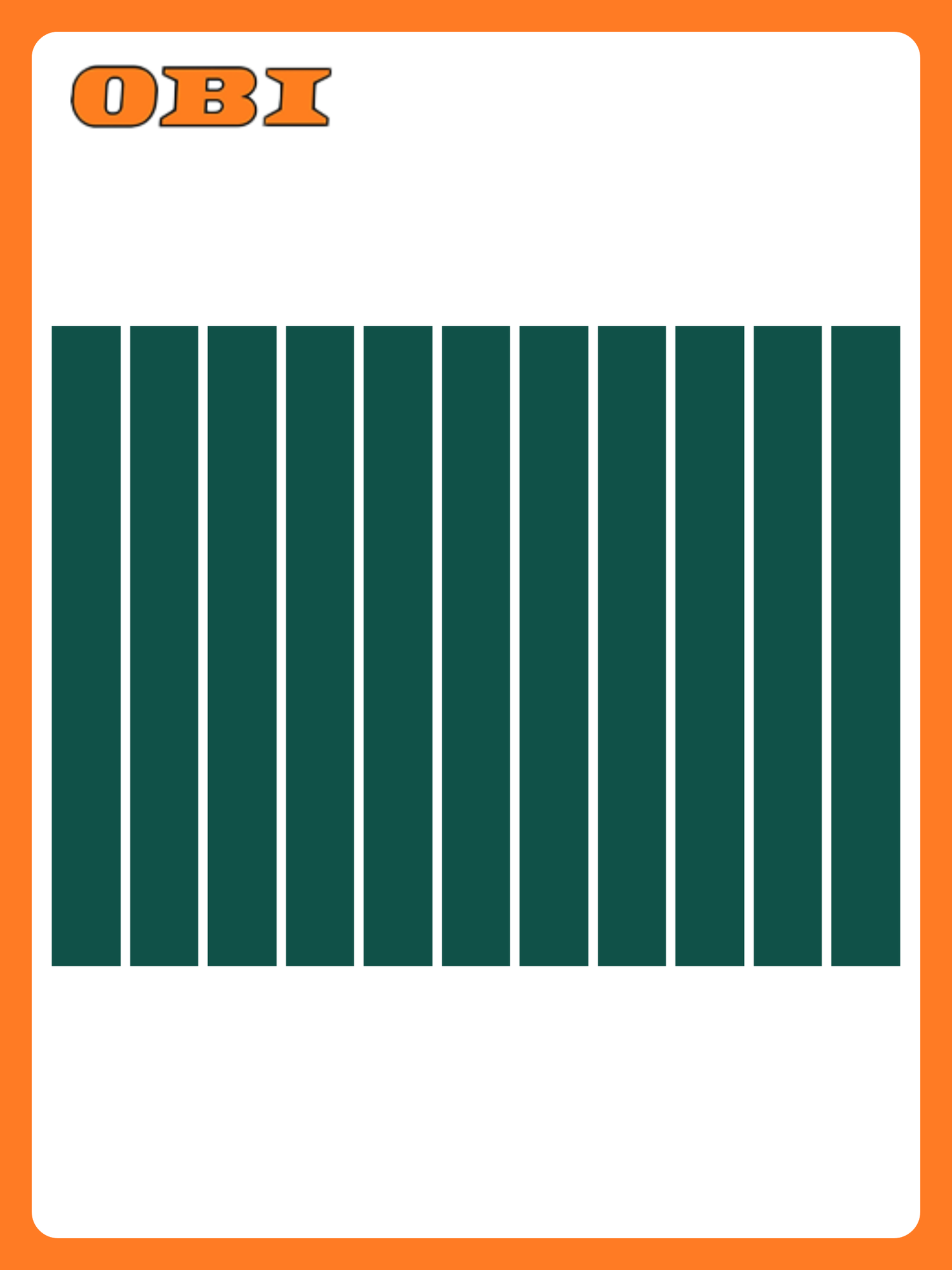 Мозаика Керамин Керамическая Инсайт 2 зеленый 195X30 см 1 шт.