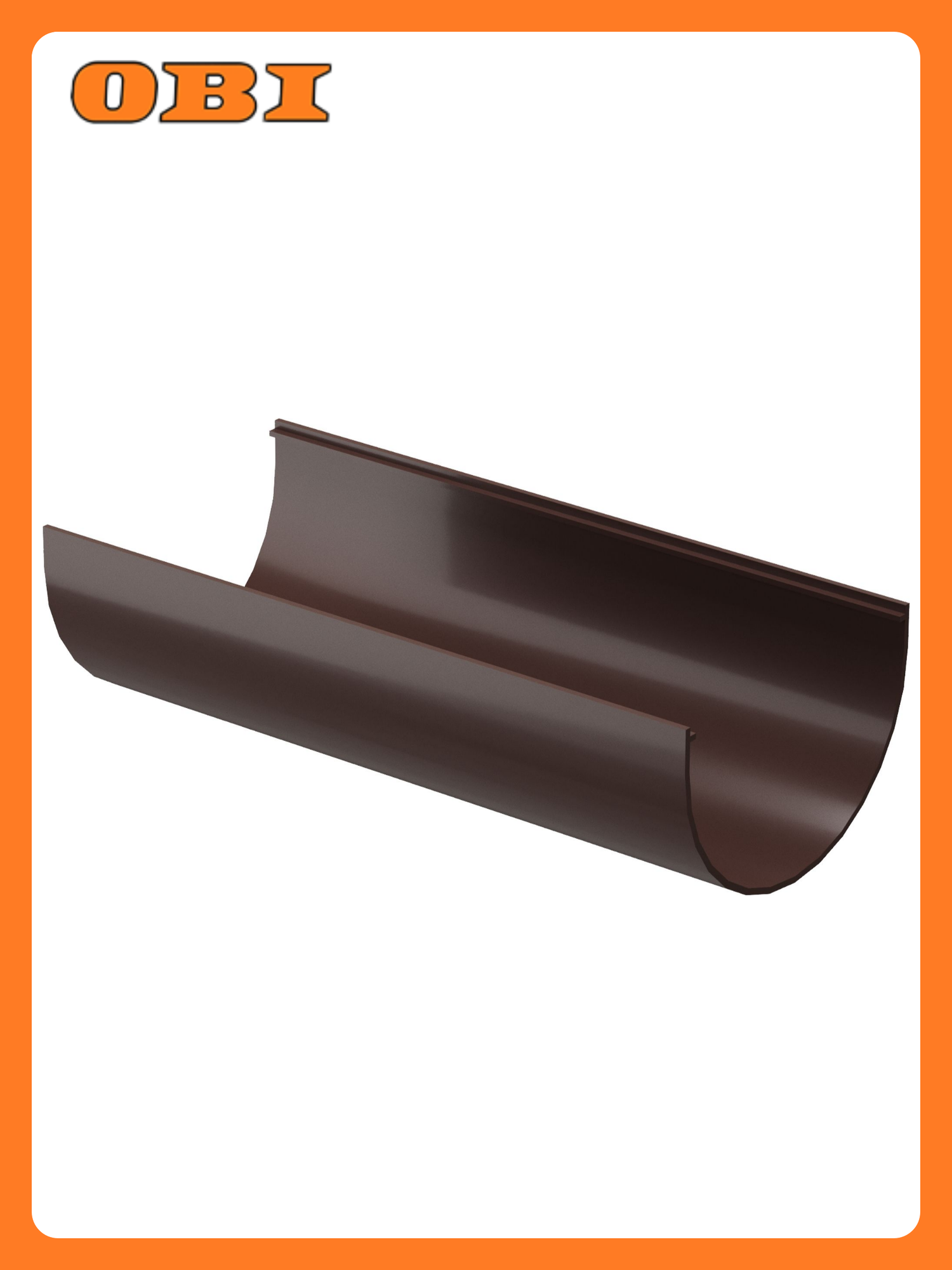 Желоб водосточный Docke 3M темно-коричневый ПВХ диаметр 120 мм