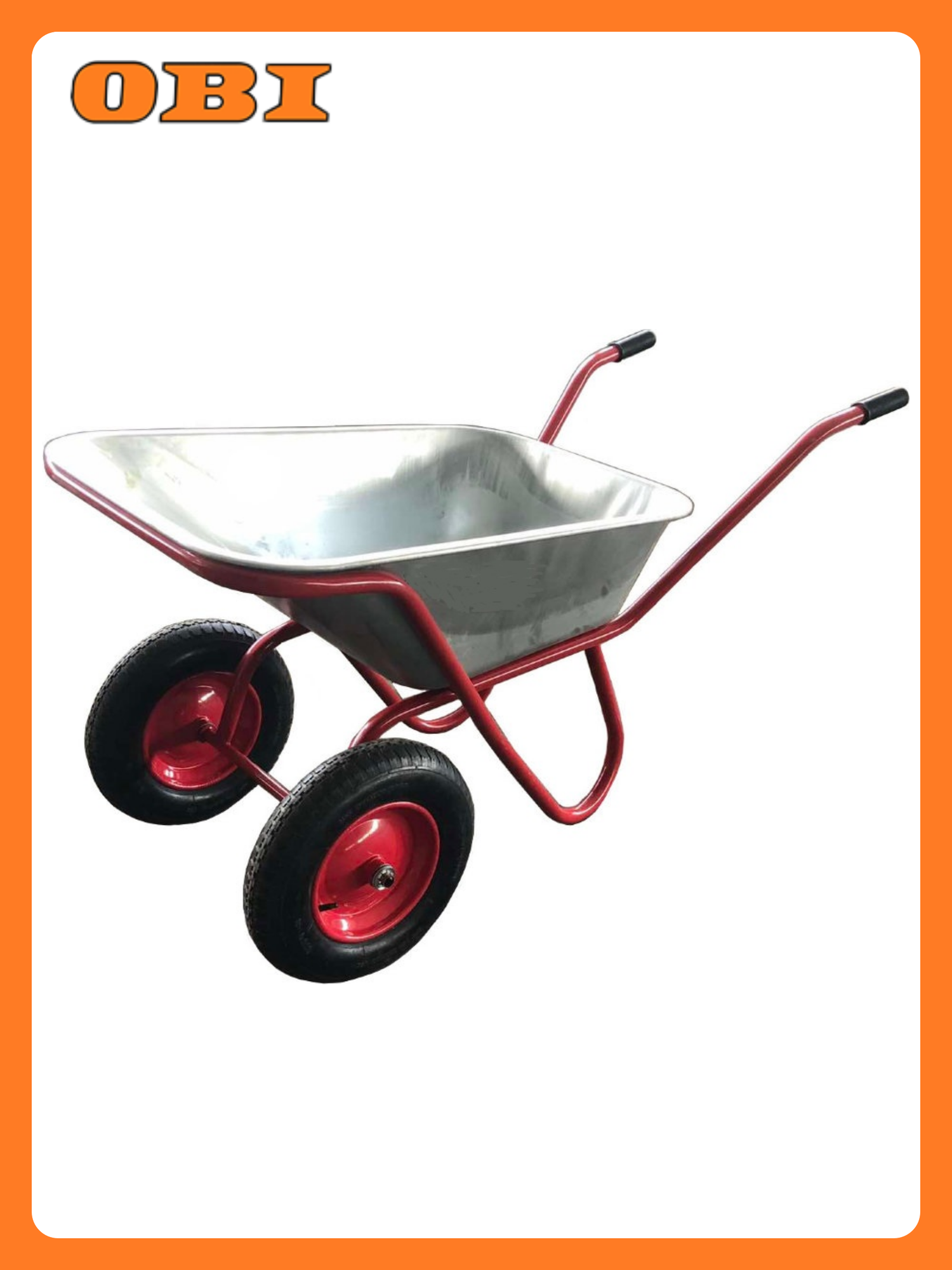 Тачка 2-колесная с дополнительной поддержкой корыта колеса пневмо 325/300-800-8