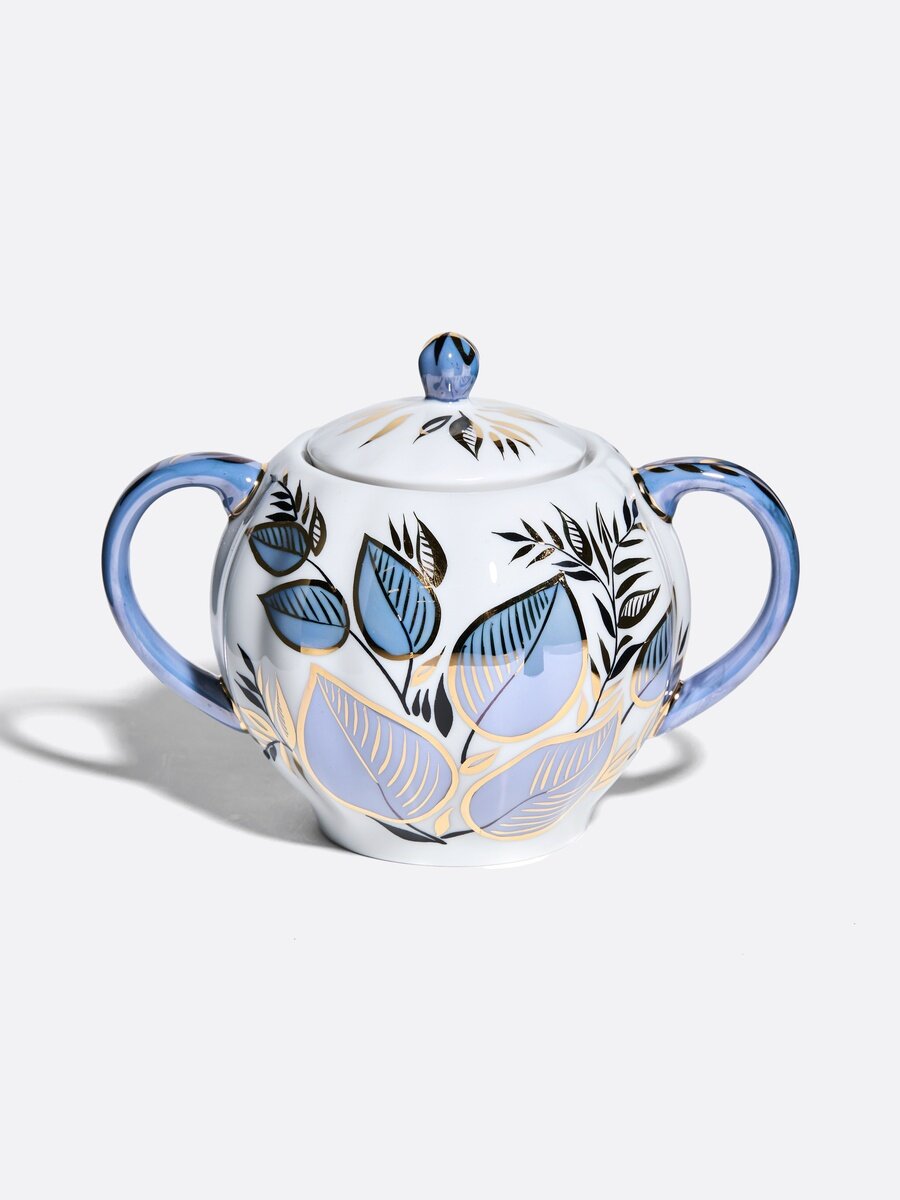 Сахарница "Лунный "форма Тюльпан, Императорский фарфоровый завод — фото 1