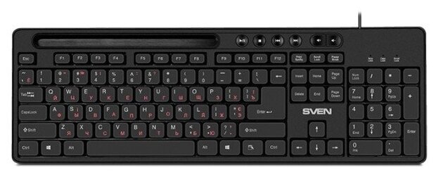 Клавиатура проводная Sven KB-S302 USB черный