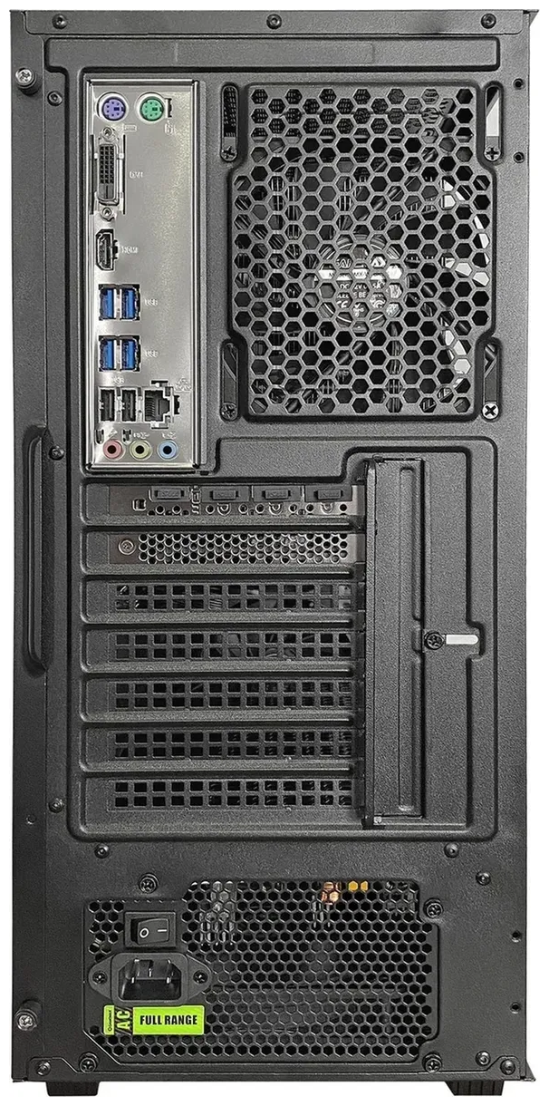 Настольный компьютер MUST AS11700310122 Midi-Tower, Intel Core i7-11700F, 32 ГБ RAM, 1 ТБ SSD, NVIDIA GeForce RTX 3070, ОС не установлена, 750 Вт, чepный