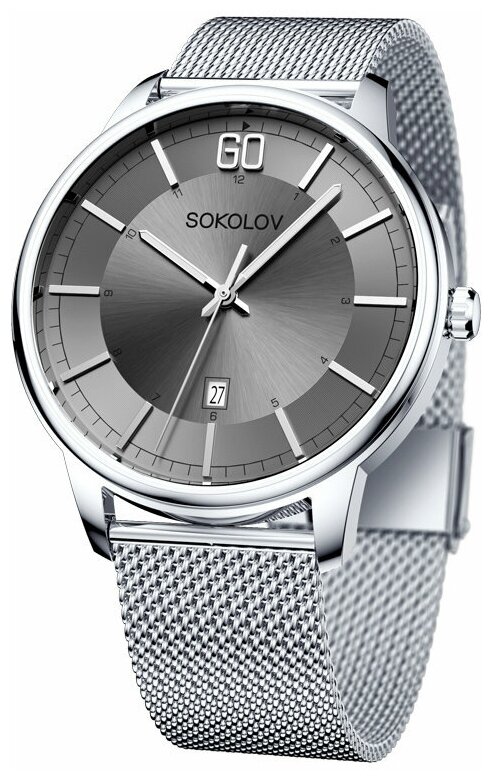 Наручные часы SOKOLOV, серебряный, серый