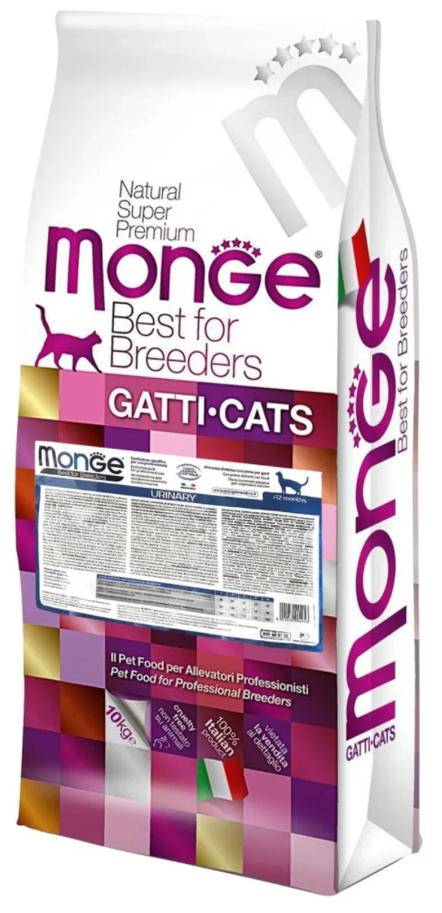 Сухой корм для кошек Monge Superpremium Cat Urinary, с курицей 2 шт. х 10 кг