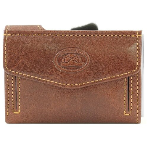 фото Кожаная кредитница + кошелек tony perotti 274482/2 коричневый