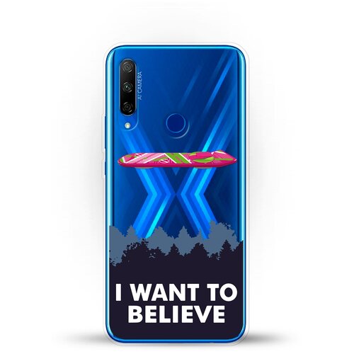 фото Силиконовый чехол i want to believe на honor 9x premium andy & paul
