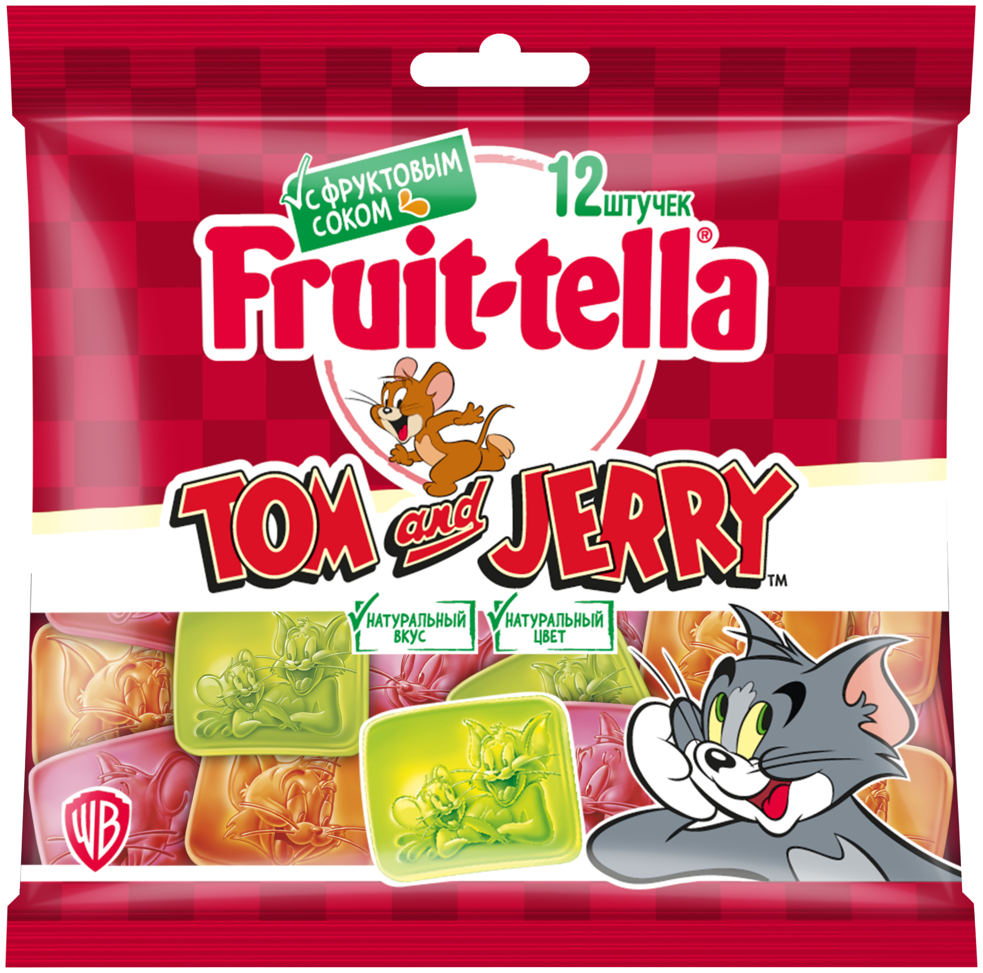 Мармелад жевательный Fruittella 2Д-Мини Tom&Jerry, 120 г - фотография № 1
