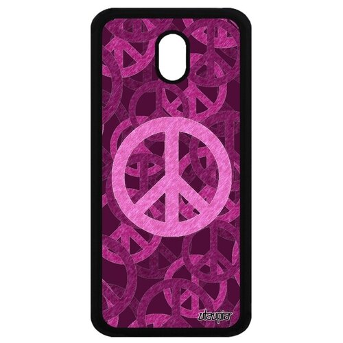 фото Модный чехол на телефон // galaxy j3 2017 // "peace and love" стрит-арт &, utaupia, фиолетовый