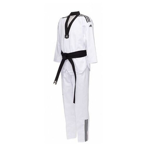 Кимоно adidas для восточных единоборств, размер 130, белый, черный