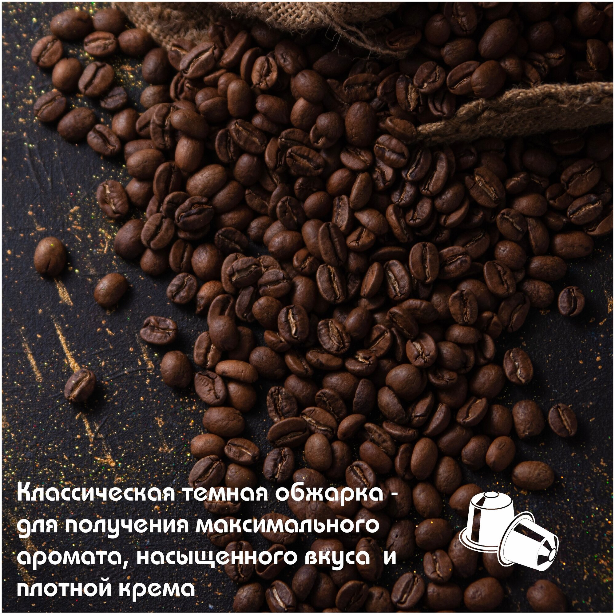 Кофе в капсулах неспрессо Bombeezi Cofeija Modo Escuro Blend ver. 1 - фотография № 3