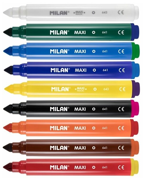 Фломастеры Maxi Magic, 8 цветов + 2 меняющих цвет Milan - фото №3