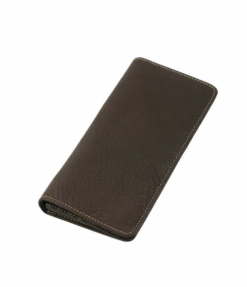 Бумажник BUFALO, фактура гладкая, коричневый