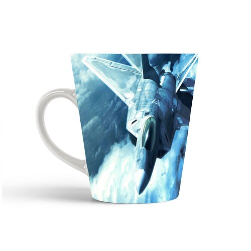 фото Кружка-латте coolpodarok ace combat x skies of deception истребитель голубой фон облака