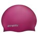 Шапочка для плавания Atemi, силикон, вишневая, Sc304