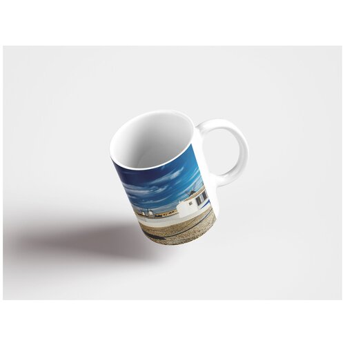 фото Кружка "свет, заход солнца, фонарь 320 мл. белая" lotsprints