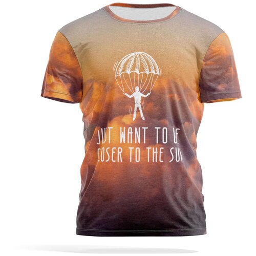 фото Футболка panin brand, размер xl, коричневый, бежевый