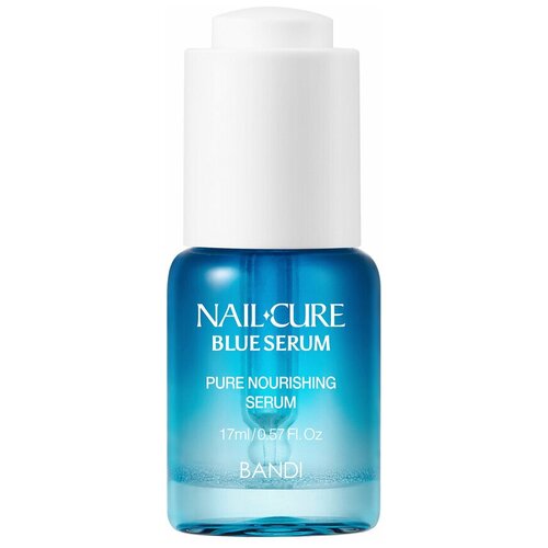 Сыворотка питательная для ногтей, серия Мощь океана BANDI NAIL CURE BLUE SERUM 17 мл.