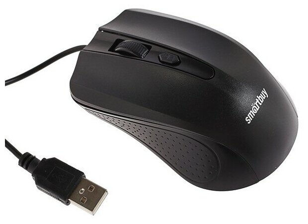Мышь Smartbuy ONE 352, проводная, оптическая, 1600 dpi, USB, чёрная
